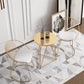 Traditional Luxury Dining Table Round Dining Room Furniture,19.7"L x 19.7"W x 25.6"H Clearhalo ' dining_table' 'Dining Tables & Seating' 'Dining Tables' 'furn' 'furn_dining_table' 'Furniture' 'furniture_dining_table' 'Kitchen & Dining Furniture' 'kitchen&dining_furn' 'kitchen' 'kitchen_dining_table' 4068287