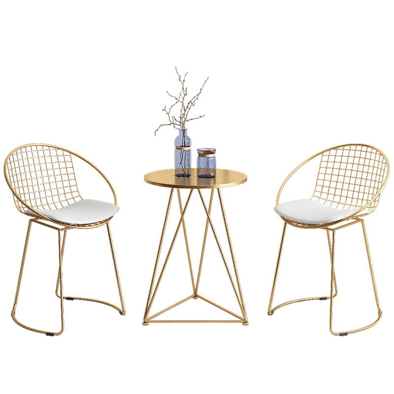 Traditional Luxury Dining Table Round Dining Room Furniture,19.7"L x 19.7"W x 25.6"H Clearhalo ' dining_table' 'Dining Tables & Seating' 'Dining Tables' 'furn' 'furn_dining_table' 'Furniture' 'furniture_dining_table' 'Kitchen & Dining Furniture' 'kitchen&dining_furn' 'kitchen' 'kitchen_dining_table' 4068290