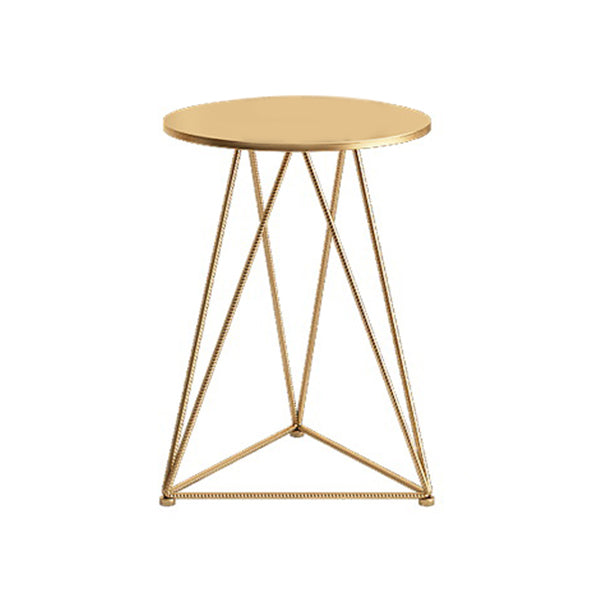 Traditional Luxury Dining Table Round Dining Room Furniture,19.7"L x 19.7"W x 25.6"H Gold Without Chairs Clearhalo ' dining_table' 'Dining Tables & Seating' 'Dining Tables' 'furn' 'furn_dining_table' 'Furniture' 'furniture_dining_table' 'Kitchen & Dining Furniture' 'kitchen&dining_furn' 'kitchen' 'kitchen_dining_table' 4068291