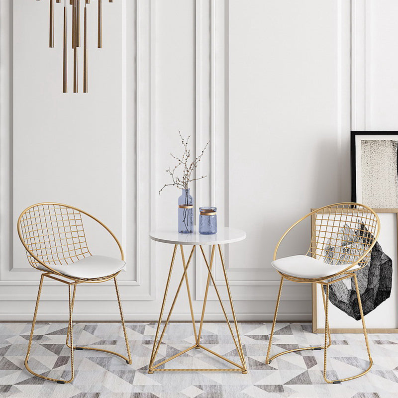 Traditional Luxury Dining Table Round Dining Room Furniture,19.7"L x 19.7"W x 25.6"H Clearhalo ' dining_table' 'Dining Tables & Seating' 'Dining Tables' 'furn' 'furn_dining_table' 'Furniture' 'furniture_dining_table' 'Kitchen & Dining Furniture' 'kitchen&dining_furn' 'kitchen' 'kitchen_dining_table' 4068295