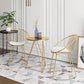 Traditional Luxury Dining Table Round Dining Room Furniture,19.7"L x 19.7"W x 25.6"H Clearhalo ' dining_table' 'Dining Tables & Seating' 'Dining Tables' 'furn' 'furn_dining_table' 'Furniture' 'furniture_dining_table' 'Kitchen & Dining Furniture' 'kitchen&dining_furn' 'kitchen' 'kitchen_dining_table' 4068296