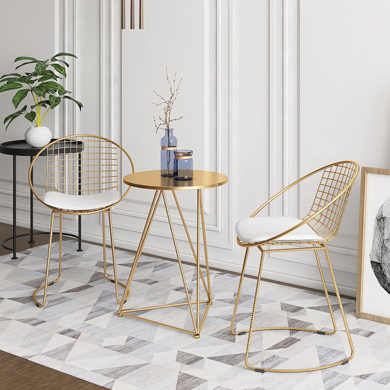 Traditional Luxury Dining Table Round Dining Room Furniture,19.7"L x 19.7"W x 25.6"H Clearhalo ' dining_table' 'Dining Tables & Seating' 'Dining Tables' 'furn' 'furn_dining_table' 'Furniture' 'furniture_dining_table' 'Kitchen & Dining Furniture' 'kitchen&dining_furn' 'kitchen' 'kitchen_dining_table' 4068296