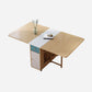 Mid-Century Modern Dining Room Table Pedestal Dining Table for Home Kitchen Dinner Natural 59.1"L x 31.5"W x 29.5"H Without Chairs Clearhalo ' dining_table' 'Dining Tables & Seating' 'Dining Tables' 'furn' 'furn_dining_table' 'Furniture' 'furniture_dining_table' 'Kitchen & Dining Furniture' 'kitchen&dining_furn' 'kitchen' 'kitchen_dining_table' 4068314