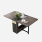 Mid-Century Modern Dining Room Table Pedestal Dining Table for Home Kitchen Dinner Brown 59.1"L x 31.5"W x 29.5"H Without Chairs Clearhalo ' dining_table' 'Dining Tables & Seating' 'Dining Tables' 'furn' 'furn_dining_table' 'Furniture' 'furniture_dining_table' 'Kitchen & Dining Furniture' 'kitchen&dining_furn' 'kitchen' 'kitchen_dining_table' 4068316