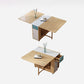Mid-Century Modern Dining Room Table Pedestal Dining Table for Home Kitchen Dinner Clearhalo ' dining_table' 'Dining Tables & Seating' 'Dining Tables' 'furn' 'furn_dining_table' 'Furniture' 'furniture_dining_table' 'Kitchen & Dining Furniture' 'kitchen&dining_furn' 'kitchen' 'kitchen_dining_table' 4068324