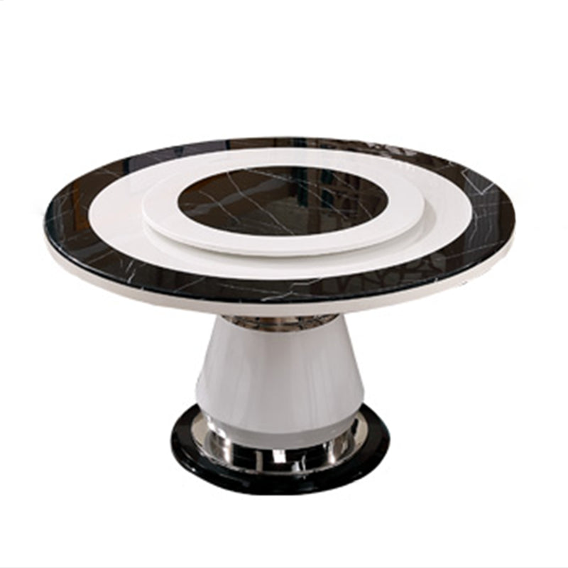 Victorian Style Round Dining Table Metal Pedestal Base Table for Dining Room Without Chairs Clearhalo ' dining_table' 'Dining Tables & Seating' 'Dining Tables' 'furn' 'furn_dining_table' 'Furniture' 'furniture_dining_table' 'Kitchen & Dining Furniture' 'kitchen&dining_furn' 'kitchen' 'kitchen_dining_table' 4068341
