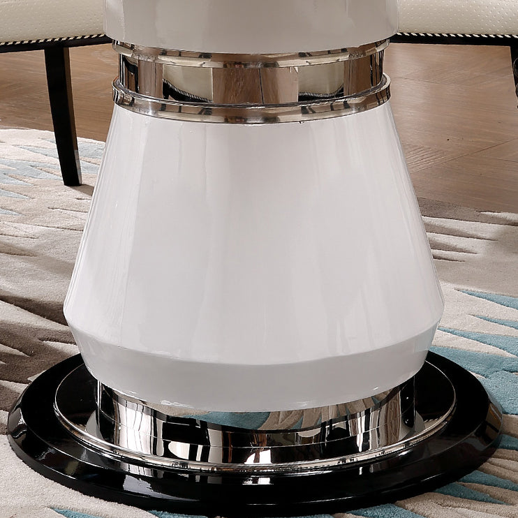 Victorian Style Round Dining Table Metal Pedestal Base Table for Dining Room Clearhalo ' dining_table' 'Dining Tables & Seating' 'Dining Tables' 'furn' 'furn_dining_table' 'Furniture' 'furniture_dining_table' 'Kitchen & Dining Furniture' 'kitchen&dining_furn' 'kitchen' 'kitchen_dining_table' 4068344