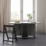Foldable Artificial Wood Table Modern Rectangle Table with Storage (only table) Clearhalo ' dining_table' 'Dining Tables & Seating' 'Dining Tables' 'furn' 'furn_dining_table' 'Furniture' 'furniture_dining_table' 'Kitchen & Dining Furniture' 'kitchen&dining_furn' 'kitchen' 'kitchen_dining_table' 4068352