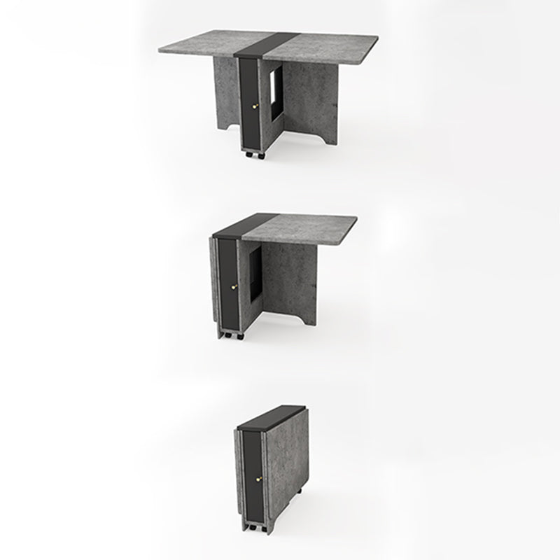 Foldable Artificial Wood Table Modern Rectangle Table with Storage (only table) Clearhalo ' dining_table' 'Dining Tables & Seating' 'Dining Tables' 'furn' 'furn_dining_table' 'Furniture' 'furniture_dining_table' 'Kitchen & Dining Furniture' 'kitchen&dining_furn' 'kitchen' 'kitchen_dining_table' 4068368