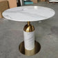 Metal Traditional Luxury Dining Table Sintered Stone Dining Table with Pedestal Round Gray Clearhalo ' dining_table' 'Dining Tables & Seating' 'Dining Tables' 'furn' 'furn_dining_table' 'Furniture' 'furniture_dining_table' 'Kitchen & Dining Furniture' 'kitchen&dining_furn' 'kitchen' 'kitchen_dining_table' 4068379