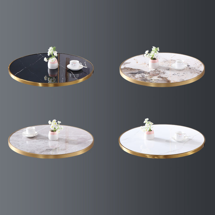 Metal Traditional Luxury Dining Table Sintered Stone Dining Table with Pedestal Clearhalo ' dining_table' 'Dining Tables & Seating' 'Dining Tables' 'furn' 'furn_dining_table' 'Furniture' 'furniture_dining_table' 'Kitchen & Dining Furniture' 'kitchen&dining_furn' 'kitchen' 'kitchen_dining_table' 4068388