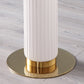 Metal Traditional Luxury Dining Table Sintered Stone Dining Table with Pedestal Clearhalo ' dining_table' 'Dining Tables & Seating' 'Dining Tables' 'furn' 'furn_dining_table' 'Furniture' 'furniture_dining_table' 'Kitchen & Dining Furniture' 'kitchen&dining_furn' 'kitchen' 'kitchen_dining_table' 4068392