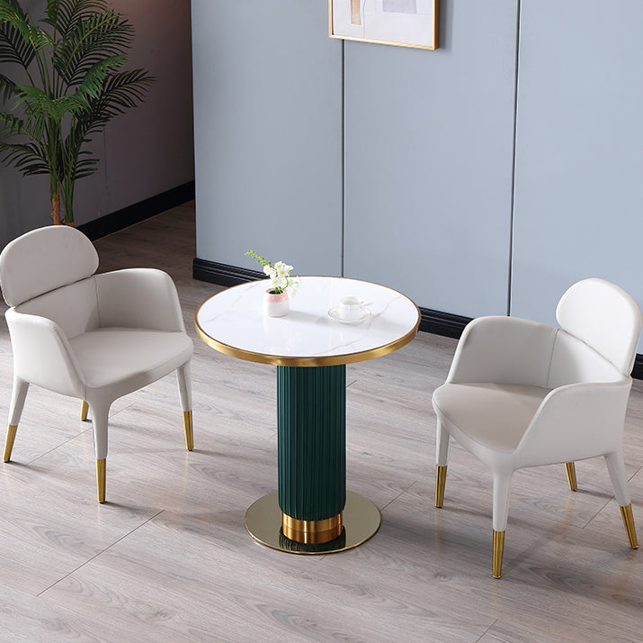 Metal Traditional Luxury Dining Table Sintered Stone Dining Table with Pedestal Clearhalo ' dining_table' 'Dining Tables & Seating' 'Dining Tables' 'furn' 'furn_dining_table' 'Furniture' 'furniture_dining_table' 'Kitchen & Dining Furniture' 'kitchen&dining_furn' 'kitchen' 'kitchen_dining_table' 4068396