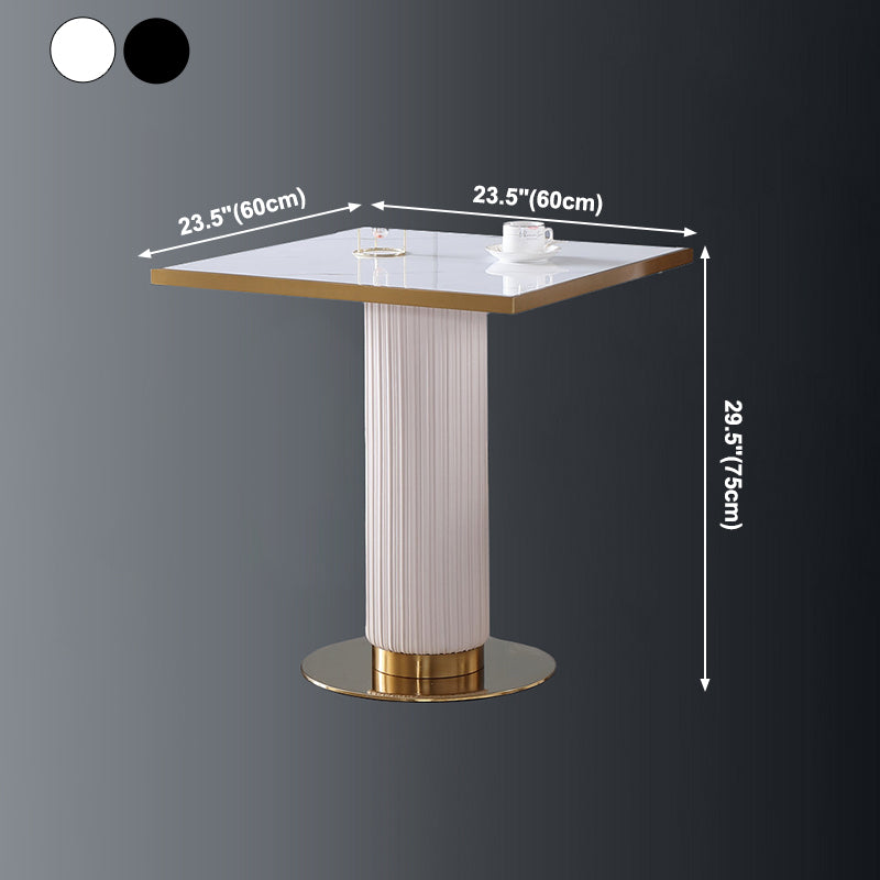 Metal Traditional Luxury Dining Table Sintered Stone Dining Table with Pedestal Clearhalo ' dining_table' 'Dining Tables & Seating' 'Dining Tables' 'furn' 'furn_dining_table' 'Furniture' 'furniture_dining_table' 'Kitchen & Dining Furniture' 'kitchen&dining_furn' 'kitchen' 'kitchen_dining_table' 4068402