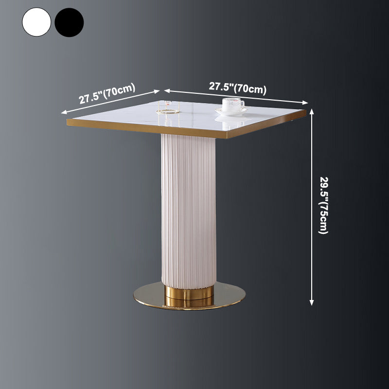 Metal Traditional Luxury Dining Table Sintered Stone Dining Table with Pedestal Clearhalo ' dining_table' 'Dining Tables & Seating' 'Dining Tables' 'furn' 'furn_dining_table' 'Furniture' 'furniture_dining_table' 'Kitchen & Dining Furniture' 'kitchen&dining_furn' 'kitchen' 'kitchen_dining_table' 4068404