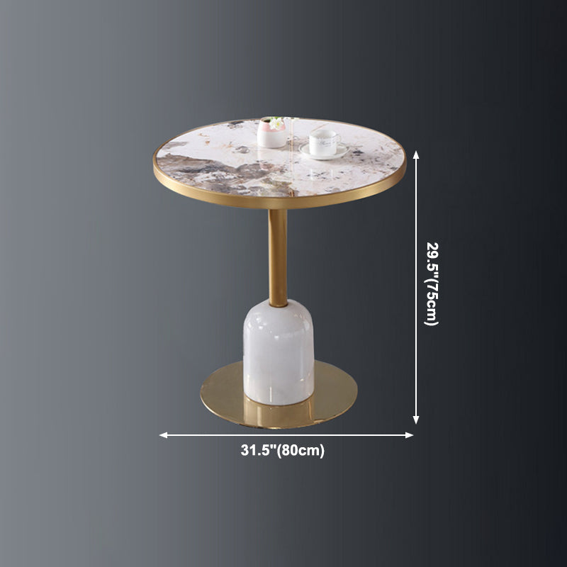Metal Traditional Luxury Dining Table Sintered Stone Dining Table with Pedestal Clearhalo ' dining_table' 'Dining Tables & Seating' 'Dining Tables' 'furn' 'furn_dining_table' 'Furniture' 'furniture_dining_table' 'Kitchen & Dining Furniture' 'kitchen&dining_furn' 'kitchen' 'kitchen_dining_table' 4068411
