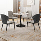 Traditional Luxury Style Dining Table Round Sintered Stone Table for Dining Room Clearhalo ' dining_table' 'Dining Tables & Seating' 'Dining Tables' 'furn' 'furn_dining_table' 'Furniture' 'furniture_dining_table' 'Kitchen & Dining Furniture' 'kitchen&dining_furn' 'kitchen' 'kitchen_dining_table' 4068416