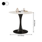Traditional Luxury Style Dining Table Round Sintered Stone Table for Dining Room Clearhalo ' dining_table' 'Dining Tables & Seating' 'Dining Tables' 'furn' 'furn_dining_table' 'Furniture' 'furniture_dining_table' 'Kitchen & Dining Furniture' 'kitchen&dining_furn' 'kitchen' 'kitchen_dining_table' 4068427