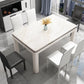 Mid-Century Style Marble Dining Table 4 Legs Wood Base Rectangle Table for Home Clearhalo ' dining_table' 'Dining Tables & Seating' 'Dining Tables' 'furn' 'furn_dining_table' 'Furniture' 'furniture_dining_table' 'Kitchen & Dining Furniture' 'kitchen&dining_furn' 'kitchen' 'kitchen_dining_table' 4086331