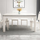 Mid-Century Style Marble Dining Table 4 Legs Wood Base Rectangle Table for Home Clearhalo ' dining_table' 'Dining Tables & Seating' 'Dining Tables' 'furn' 'furn_dining_table' 'Furniture' 'furniture_dining_table' 'Kitchen & Dining Furniture' 'kitchen&dining_furn' 'kitchen' 'kitchen_dining_table' 4086334