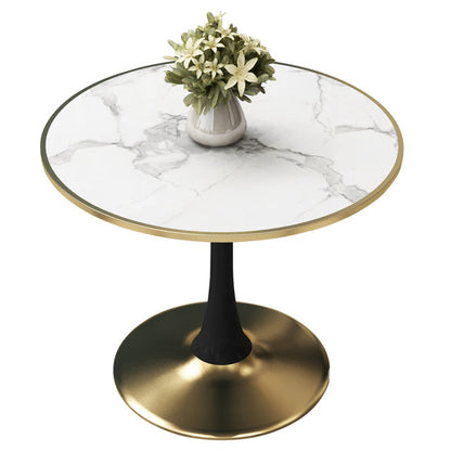 72-inch Metal Traditional Luxury Table Round Indoor Table with Tulip Base White Without Chairs Clearhalo ' dining_table' 'Dining Tables & Seating' 'Dining Tables' 'furn' 'furn_dining_table' 'Furniture' 'furniture_dining_table' 'Kitchen & Dining Furniture' 'kitchen&dining_furn' 'kitchen' 'kitchen_dining_table' 4086350