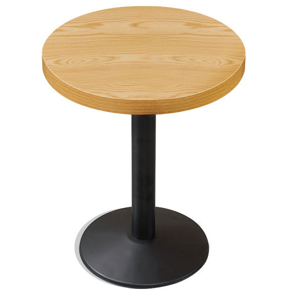 Industrial Style Dining Table Home Kitchen Dinner Furniture with Metal Base Round Black Without Chairs Clearhalo ' dining_table' 'Dining Tables & Seating' 'Dining Tables' 'furn' 'furn_dining_table' 'Furniture' 'furniture_dining_table' 'Kitchen & Dining Furniture' 'kitchen&dining_furn' 'kitchen' 'kitchen_dining_table' 4086456