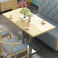 Industrial Style Dining Table Home Kitchen Dinner Furniture with Metal Base Rectangle Silver Without Chairs Clearhalo ' dining_table' 'Dining Tables & Seating' 'Dining Tables' 'furn' 'furn_dining_table' 'Furniture' 'furniture_dining_table' 'Kitchen & Dining Furniture' 'kitchen&dining_furn' 'kitchen' 'kitchen_dining_table' 4086461
