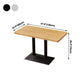 Industrial Style Dining Table Home Kitchen Dinner Furniture with Metal Base Clearhalo ' dining_table' 'Dining Tables & Seating' 'Dining Tables' 'furn' 'furn_dining_table' 'Furniture' 'furniture_dining_table' 'Kitchen & Dining Furniture' 'kitchen&dining_furn' 'kitchen' 'kitchen_dining_table' 4086464