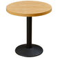 Industrial Style Dining Room Table Home Kitchen Dinner Furniture with Metal Base Round Black Without Chairs Clearhalo ' dining_table' 'Dining Tables & Seating' 'Dining Tables' 'furn' 'furn_dining_table' 'Furniture' 'furniture_dining_table' 'Kitchen & Dining Furniture' 'kitchen&dining_furn' 'kitchen' 'kitchen_dining_table' 4086468