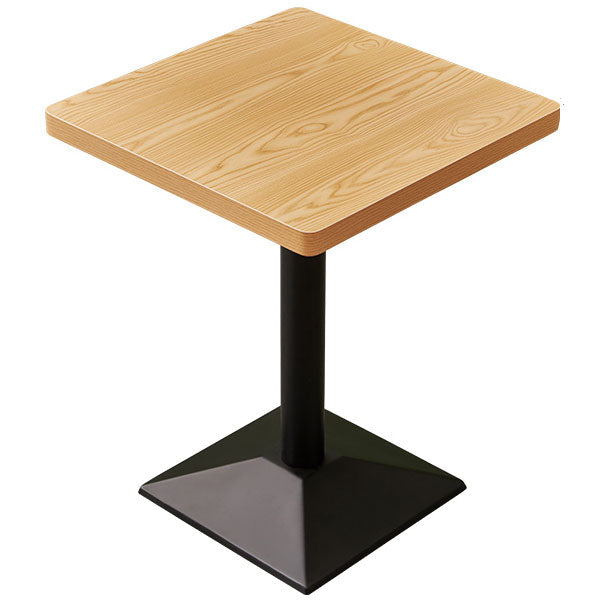 Industrial Style Dining Room Table Home Kitchen Dinner Furniture with Metal Base Square Black Without Chairs Clearhalo ' dining_table' 'Dining Tables & Seating' 'Dining Tables' 'furn' 'furn_dining_table' 'Furniture' 'furniture_dining_table' 'Kitchen & Dining Furniture' 'kitchen&dining_furn' 'kitchen' 'kitchen_dining_table' 4086471