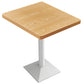 Industrial Style Dining Room Table Home Kitchen Dinner Furniture with Metal Base Square White Without Chairs Clearhalo ' dining_table' 'Dining Tables & Seating' 'Dining Tables' 'furn' 'furn_dining_table' 'Furniture' 'furniture_dining_table' 'Kitchen & Dining Furniture' 'kitchen&dining_furn' 'kitchen' 'kitchen_dining_table' 4086473