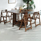 Mid-Century Modern Dining Room Table Rubberwood Solid Wood Table with Wood Base Brown 51.2"L x 35.4"W x 29.5"H Without Chairs Clearhalo ' dining_table' 'Dining Tables & Seating' 'Dining Tables' 'furn' 'furn_dining_table' 'Furniture' 'furniture_dining_table' 'Kitchen & Dining Furniture' 'kitchen&dining_furn' 'kitchen' 'kitchen_dining_table' 4086488