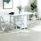 Mid-Century Modern Dining Room Table Rubberwood Solid Wood Table with Wood Base White 51.2"L x 35.4"W x 29.5"H Without Chairs Clearhalo ' dining_table' 'Dining Tables & Seating' 'Dining Tables' 'furn' 'furn_dining_table' 'Furniture' 'furniture_dining_table' 'Kitchen & Dining Furniture' 'kitchen&dining_furn' 'kitchen' 'kitchen_dining_table' 4086491