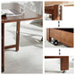 Mid-Century Modern Dining Room Table Rubberwood Solid Wood Table with Wood Base Clearhalo ' dining_table' 'Dining Tables & Seating' 'Dining Tables' 'furn' 'furn_dining_table' 'Furniture' 'furniture_dining_table' 'Kitchen & Dining Furniture' 'kitchen&dining_furn' 'kitchen' 'kitchen_dining_table' 4086492