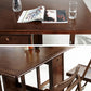 Mid-Century Modern Dining Room Table Rubberwood Solid Wood Table with Wood Base Clearhalo ' dining_table' 'Dining Tables & Seating' 'Dining Tables' 'furn' 'furn_dining_table' 'Furniture' 'furniture_dining_table' 'Kitchen & Dining Furniture' 'kitchen&dining_furn' 'kitchen' 'kitchen_dining_table' 4086493