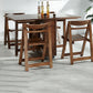 Mid-Century Modern Dining Room Table Rubberwood Solid Wood Table with Wood Base Clearhalo ' dining_table' 'Dining Tables & Seating' 'Dining Tables' 'furn' 'furn_dining_table' 'Furniture' 'furniture_dining_table' 'Kitchen & Dining Furniture' 'kitchen&dining_furn' 'kitchen' 'kitchen_dining_table' 4086494