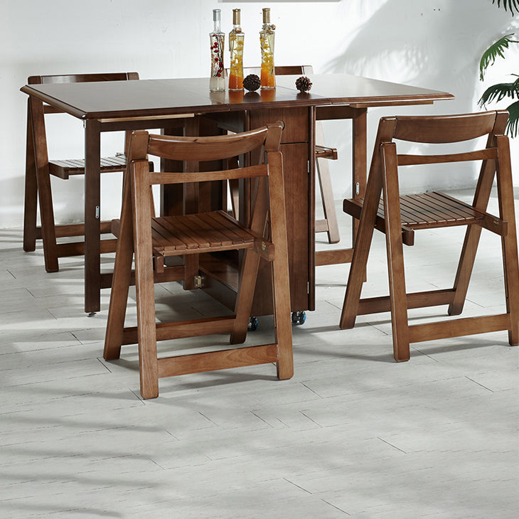Mid-Century Modern Dining Room Table Rubberwood Solid Wood Table with Wood Base Clearhalo ' dining_table' 'Dining Tables & Seating' 'Dining Tables' 'furn' 'furn_dining_table' 'Furniture' 'furniture_dining_table' 'Kitchen & Dining Furniture' 'kitchen&dining_furn' 'kitchen' 'kitchen_dining_table' 4086494