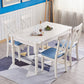 Mid-Century Modern Dining Table White Rectangle Solid Wood Dining Table Clearhalo ' dining_table' 'Dining Tables & Seating' 'Dining Tables' 'furn' 'furn_dining_table' 'Furniture' 'furniture_dining_table' 'Kitchen & Dining Furniture' 'kitchen&dining_furn' 'kitchen' 'kitchen_dining_table' 4086529