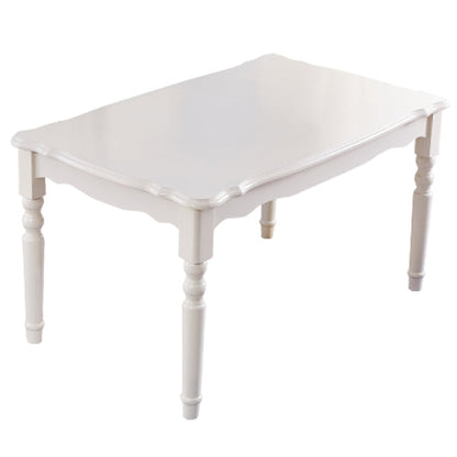 Mid-Century Modern Dining Table White Rectangle Solid Wood Dining Table Without Chairs Clearhalo ' dining_table' 'Dining Tables & Seating' 'Dining Tables' 'furn' 'furn_dining_table' 'Furniture' 'furniture_dining_table' 'Kitchen & Dining Furniture' 'kitchen&dining_furn' 'kitchen' 'kitchen_dining_table' 4086533