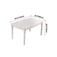 Mid-Century Modern Dining Table White Rectangle Solid Wood Dining Table Clearhalo ' dining_table' 'Dining Tables & Seating' 'Dining Tables' 'furn' 'furn_dining_table' 'Furniture' 'furniture_dining_table' 'Kitchen & Dining Furniture' 'kitchen&dining_furn' 'kitchen' 'kitchen_dining_table' 4086537