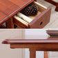 Mid-Century Modern Dinner Table Brown Solid Wood Drop-Leaf Dining Table (only table) Clearhalo ' dining_table' 'Dining Tables & Seating' 'Dining Tables' 'furn' 'furn_dining_table' 'Furniture' 'furniture_dining_table' 'Kitchen & Dining Furniture' 'kitchen&dining_furn' 'kitchen' 'kitchen_dining_table' 4086541
