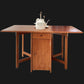 Mid-Century Modern Dining Table Rubberwood Drop-Leaf Dining Table(only table) Brown Without Chairs Clearhalo ' dining_table' 'Dining Tables & Seating' 'Dining Tables' 'furn' 'furn_dining_table' 'Furniture' 'furniture_dining_table' 'Kitchen & Dining Furniture' 'kitchen&dining_furn' 'kitchen' 'kitchen_dining_table' 4086564
