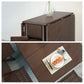 Mid-Century Modern Dining Table Brown Solid Wood Drop-Leaf Dining Table(only table) Clearhalo ' dining_table' 'Dining Tables & Seating' 'Dining Tables' 'furn' 'furn_dining_table' 'Furniture' 'furniture_dining_table' 'Kitchen & Dining Furniture' 'kitchen&dining_furn' 'kitchen' 'kitchen_dining_table' 4086584