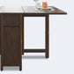 Mid-Century Modern Dining Table Brown Solid Wood Drop-Leaf Dining Table(only table) Clearhalo ' dining_table' 'Dining Tables & Seating' 'Dining Tables' 'furn' 'furn_dining_table' 'Furniture' 'furniture_dining_table' 'Kitchen & Dining Furniture' 'kitchen&dining_furn' 'kitchen' 'kitchen_dining_table' 4086585