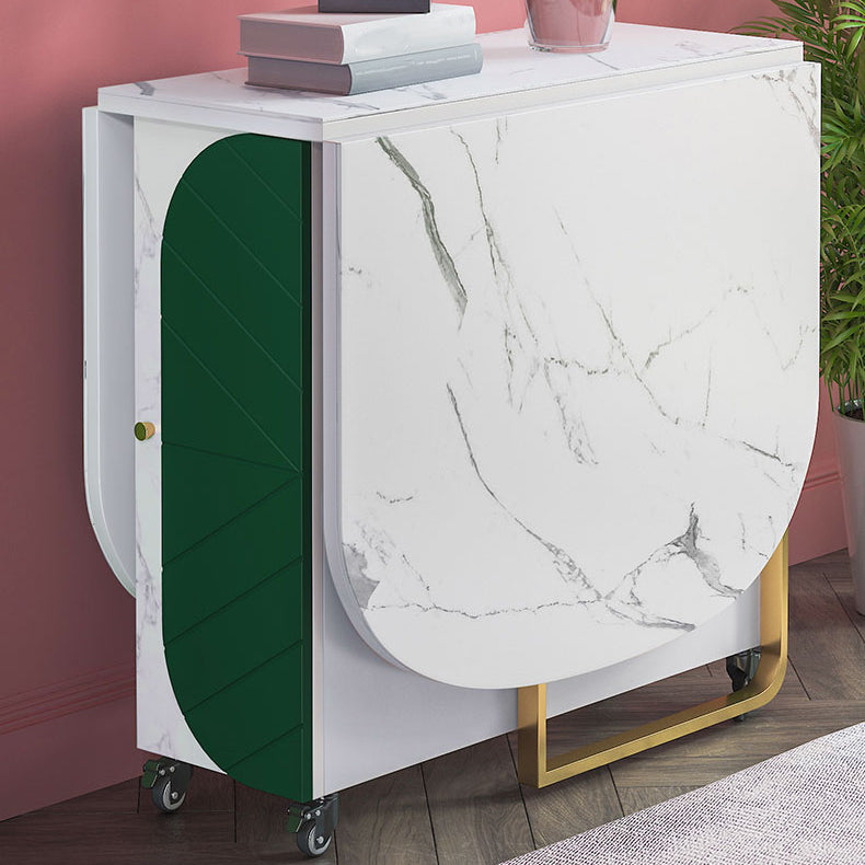 59'' Wide Sintered Stone Top Dining Table Modern Foldable Oval Table with Trestle Base Clearhalo ' dining_table' 'Dining Tables & Seating' 'Dining Tables' 'furn' 'furn_dining_table' 'Furniture' 'furniture_dining_table' 'Kitchen & Dining Furniture' 'kitchen&dining_furn' 'kitchen' 'kitchen_dining_table' 4086605