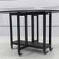 Foldable Wooden Top Table Extendable Round Table in Black (only table) Clearhalo ' dining_table' 'Dining Tables & Seating' 'Dining Tables' 'Furniture' 'furniture_dining_table' 'Kitchen & Dining Furniture' 'kitchen&dining_furn' 'kitchen' 'kitchen_dining_table' 4086629