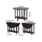 Foldable Wooden Top Table Extendable Round Table in Black (only table) Clearhalo ' dining_table' 'Dining Tables & Seating' 'Dining Tables' 'Furniture' 'furniture_dining_table' 'Kitchen & Dining Furniture' 'kitchen&dining_furn' 'kitchen' 'kitchen_dining_table' 4086634