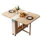 Foldable Artificial Wooden Top Table Rectangle Extendable Table with Storage Trestle Base Natural 47.2"L x 31.5"W x 29.5"H Without Chairs Clearhalo ' dining_table' 'Dining Tables & Seating' 'Dining Tables' 'furn' 'furn_dining_table' 'Furniture' 'furniture_dining_table' 'Kitchen & Dining Furniture' 'kitchen&dining_furn' 'kitchen' 'kitchen_dining_table' 4086655