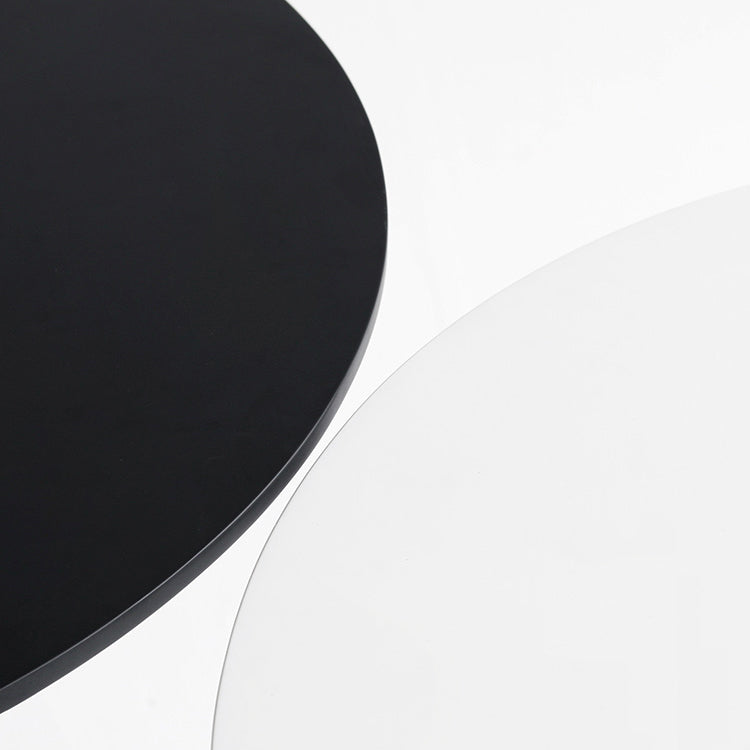 Metal Contemporary Round Dining Table Pedestal Base Dining Table for Kitchen Clearhalo ' dining_table' 'Dining Tables & Seating' 'Dining Tables' 'furn' 'furn_dining_table' 'Furniture' 'furniture_dining_table' 'Kitchen & Dining Furniture' 'kitchen&dining_furn' 'kitchen' 'kitchen_dining_table' 4086698