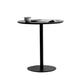 Metal Contemporary Round Dining Table Pedestal Base Dining Table for Kitchen Metal Black Clearhalo ' dining_table' 'Dining Tables & Seating' 'Dining Tables' 'furn' 'furn_dining_table' 'Furniture' 'furniture_dining_table' 'Kitchen & Dining Furniture' 'kitchen&dining_furn' 'kitchen' 'kitchen_dining_table' 4086699